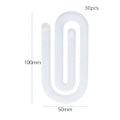 Miniatyrbillede 2 af 5: 30 stk. Sublimations Blank Akryl Kontor Dekorativ Jumbo Papirclips