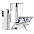 Miniatyrbilde 1 av 5: Z Fold 6 Gjennomsiktig Deksel med Støtte & Pennholder, Ett-stykke Design Z Fold 6 Deksel med Hengselbeskyttelse, Innebygd Skjermbeskytter, Slank PC Galaxy Z Fol