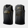 Miniatyrbillede 1 af 2: Lakers #23 ærmeløs voksenbasketballtrøje black L