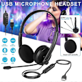 Miniatyrbillede 3 af 5: Kablet USB Call Center Headset med Støjreducerende 270° Roterbar Mikrofon Business Pendling Håndfri Hovedtelefon til PC Hjemmekontor