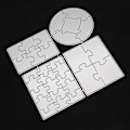 Miniatyrbillede 2 af 4: Puzzle Metalskæring Dies Stencil Til DIY Scrapbooking Papirkort Prægning Craf
