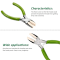 Pikkukuva 5 / 5: 2 Pakkaa Nylon-Piikkipihtejä, Kaksoisnylonleuka-Piikkipiht, Hiiliterästä Valmistetut Korupiht, DIY-Työkalut Helmenkierteilyyn, Silmukointiin, Langansuunnitteluun, Korujen Valmistukseen ja Muuhun