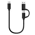 Miniatyrbild 1 av 5: USB till USB C-kabel 2 i 1 USB3.0 USB A/C till C Snabbladdning 10Gbps Datasynkronisering