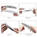 Miniatyrbillede 5 af 5: 10 stk./parti Halvmåne Sandpapir 80 100 180 240 Polering Neglefil Udskiftning Tyk Sort Professionel Manicure Værktøj Buffer Filer