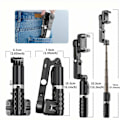 Miniatyrbillede 1 af 4: Smartphonens universalleds-stabilisator, KOSCHEAL 2-akset automatisk ansigtssporings-selfiestang med stativ