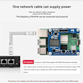 Miniatyrbilde 5 av 5: for 5/CM5 PoE HAT Power over Ethernet HAT(H) 5V 5A Støtte 802.3af/At PoE Utvidelseskort for RPI 5