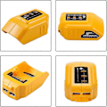 Miniatyrbild 3 av 5: Dcb090 USB-adapter Ersättning för alla Dewalt 10.8V/14.4V/18V Li-ion Batterier USB-laddare Ströminsats för Dewalt XR Max Dcb200 Dcb201 Dcb180 Dcb120