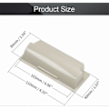 Miniatyrbilde 2 av 5: 10 stk. Innfelt Flush Pull Håndtak 110 x 40 mm (L x B) Plast Pulls Innfelt Skjulte Håndtak for 1 mm Tykke Jernskapdører, Dokumentskapdører