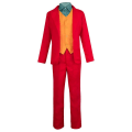 Miniatyrbillede 3 af 5: Klovne Joker Kostume Rødt jakkesæt Jakke Bukser Skjorte Outfits Halloween Kostumer Til Børn Mænd Karneval Maskerade Fest Joker Cosplay Suit Adults XXXXL