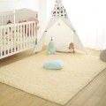 Miniatyrbild 4 av 5: Tflycq Soft Fluffy Area Mattor Kompatibel med Sovrum Barnrum Plysch Shaggy Nursery Matta Furry Throw Mattor Kompatibel med Pojkar Flickor, College Sovsal Beige 2.6 *5.2 Feet
