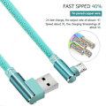 Miniatyrbillede 5 af 5: 1m 2m 3m Opladnings Micro Kabel Usb Stik Til 90 Graders Vinkel Micro Android Opladningsledning Konnektor TAO