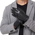 Miniatyrbilde 1 av 4: Evago ekte saueskinnhansker for menn, vintervarm berøringsskjerm teksting Varme plysjforede kjøremotorsykkelhansker THIN LINING 2 M