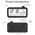Miniatyrbild 2 av 5: Digital Väckarklocka Visuell Timer Dubbel Display Nedräkning