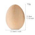 Miniatyrbilde 4 av 5: Treegg for håndverk og påskepynt - Flott for påskehjeminnredning - Umalte eggsett for påskeegg, kunst og håndverk - Påskegaver