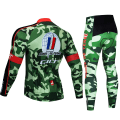 Miniatyrbillede 5 af 5: 2023 Team Camouflage Cykeljakker 20D Pad Bukser Dragt Ropa Ciclismo Langærmet Cykel Maillot Culotte Cykeltrøje Cycling Clothing 2 4XL