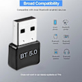 Miniatyrbillede 3 af 5: Mini USB trådløs Bluetooth BT 5.0 Adapter Modtager Dongle Høj Hastighed Transmitter trådløs USB Adapter Til PC Computer Laptop