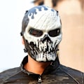 Miniatyrbillede 3 af 5: Halloween Chief Skull Mask Cs Udstyr Taktiske masker Ridning Full Face Army Udendørs kamp Festpynt Julegave F
