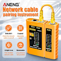 Miniatyrbilde 4 av 5: ANENG M469D Nettverkskabeltester Paringsinstrument for RJ11 RJ45 Telefonlinjer med LED-indikator