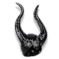Miniatyrbilde 3 av 5: Halloween Maleficent Horn Hodebånd Cosplay Svart, Ond Maleficent Hodeplagg Ornament, Dame Kostyme