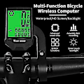Miniatyrbillede 2 af 5: Cykelcomputere West Biking Cykelcomputer Trådløs Speedometer Odometer