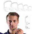 Miniatyrbild 4 av 4: 5 st/set Mall för verktyg för män Design Mustasch Skägg Getbocksrakning