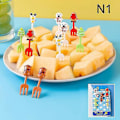 Miniatyrbilde 2 av 5: Bento Grønnsaks Servise Søte Mini Småbarn Barn Frukt Gafler Tannpirkere