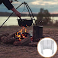 Miniatyrbillede 3 af 5: Camping Komfur Vindskærm Udendørs Camping Tilbehør 8 Plader Vindskærm Foldbart Camping Gas Komfur Vindbeskyttelse Kogegrej Udstyr
