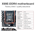 Miniatyrbillede 2 af 5: X99E Desktop Bundkort Dual Channel Understøtter 4XDDR4 RECC RAM PCIE X16 NVMe Gigabit LAN Kort Comput