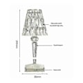 Miniatyrbillede 2 af 4: Bordlamper Natlampe Krystal Atmosfære Natlampe
