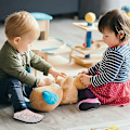 Miniatyrbild 3 av 5: 1 Par Barn Toddlertofflor Babyhusskor För Pojkar Flickor Atletiska Strumpor Med Inomhus Utomhus Lättvikts Halksäker Tpr Sula