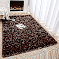 Miniatyrbild 3 av 5: Tflycq Soft Fluffy Area Mattor För Sovrum Barnrum Plysch Shaggy Nursery Matta Furry Throw Mattor För Pojkar Flickor, College Sovsal Fuzzy Mattor Vardagsrum Ho Coffee 4 * 5.2 Feet