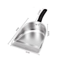 Miniatyrbilde 3 av 3: Tykkere Håndholdt Spade i Rustfritt Stål Søppelspade Støvbrett Spade i Rustfritt Stål