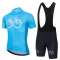 Miniatyrbild 1 av 5: 2022 Nytt Cykelset Set Sommar Cykeltröja Set Landvägscykeltröjor MTB Cykelkläder Andningsbara cykelkläder Gold Asian Size -4XL