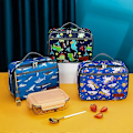 Miniatyrbilde 4 av 4: Matboks for barn, isolert myk veske, mini kjølebag, isolert matpose for jenter, gutter, dinosaur, til skolestart