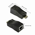 Pikkukuva 3 / 4: Hdmi-jatkokaapeli Hdmi - Rj45 Cat 5e/6 -verkon Lan Ethernet -adapterin kautta 4k 1080p Uusi