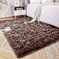 Miniatyrbild 1 av 5: Tflycq Soft Fluffy Area Mattor För Sovrum Barnrum Plysch Shaggy Nursery Matta Furry Throw Mattor För Pojkar Flickor, College Sovsal Fuzzy Mattor Vardagsrum Ho Coffee 4 * 5.2 Feet