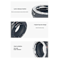 Miniatyrbillede 3 af 5: Objektivadapterring til Rollei Qbm-objektiv til Olympus Panasonic M4/3
