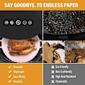 Miniatyrbillede 4 af 5: Airfryer silikone måtte multifunktionel liner airfryer bageplade Pink + blå total 2 STK