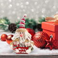 Miniatyrbillede 5 af 5: Plysdukke Udstoppede Dyr Julefigur Festival Legetøj Multifunktionel Dejlig Bilpynt til Julefrokost Festlig Indretning