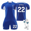 Miniatyrbillede 1 af 2: 23-24 Chelsea home børnestuderende træningsdragt trøje sportshold uniform NO.22 ZIYECH 16
