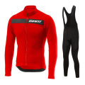 Miniatyrbilde 3 av 5: GIANT 2023 Langermet sykkeltrøyesett smekkebukser Ropa Ciclismo Sykkelklær MTB Sykkeltrøye Høstuniform Herreklær Orange M