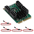 Miniatyrbillede 2 af 5: Udvidelsesadapter PCIE til SATA Udvidelseskort