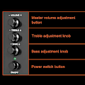 Miniatyrbilde 5 av 5: Kompakte 2.1 PC-høyttalere med subwoofer for datamaskin og bærbar PC, 3W