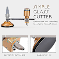 Miniatyrbilde 3 av 3: Glasskutter Sirkelkutter 600mm Justerbar Keramikkutter Med Sugkopp