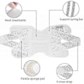 Miniatyrbillede 3 af 5: Knæbind med sidestabilisatorer til meniskskader, knæsmerter, ACL, MCL, arthritis, skadesrestitution, åndbare justerbare knæbind - Hvid