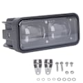 Miniatyrbillede 1 af 4: Dobbelt Linse LED Gaffeltruck Sikkerhedslys Robust Høj Lysstyrke Lige Advarsels Sikkerhedslampe DC12V Rød