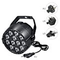 Miniatyrbillede 2 af 3: AC90-240V 12 LED Par Lamper 8 Kanal RGBW Farveblanding Scenebelysning med DMX Strobe & Lyd Aktivering