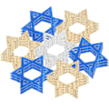 Miniatyrbillede 2 af 2: 50 stk. Glitterpynt Hanukkah Fest Bordpynt Chanukah Konfetti Chanukah Festpynt Hanukkah Bordspredning