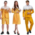 Pikkukuva 1 / 3: Uusi Oktoberfest Beer Cosplay -asu miehille Naisten Baijerin hienot asut Keltainen olutpuku 3D- printed vaatteet set Men Set B M