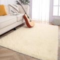 Miniatyrbild 2 av 5: Tflycq Soft Fluffy Area Mattor Kompatibel med Sovrum Barnrum Plysch Shaggy Nursery Matta Furry Throw Mattor Kompatibel med Pojkar Flickor, College Sovsal Beige 2.6 *5.2 Feet